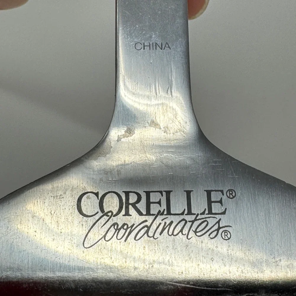 Corelle Coordinates Callaway‎ Ivy Stainless Steel Server Ceramic Handle Spatula